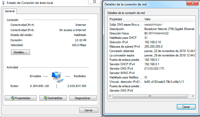 ip mac windows 7